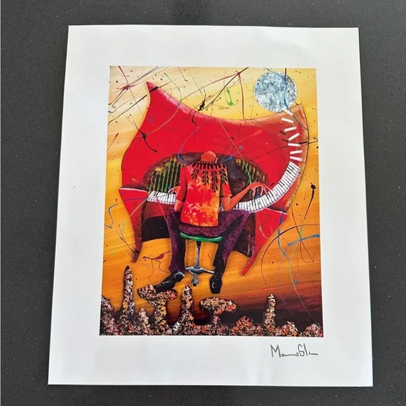 Marcus Glenn Lithograph “Keys To The Soul (Red) - Picture 9 of 9